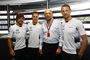 Samstagnachmittag in Monza: Fernando Alonso, Stoffel Vandoorne, Ron Dennis, Jenson Button