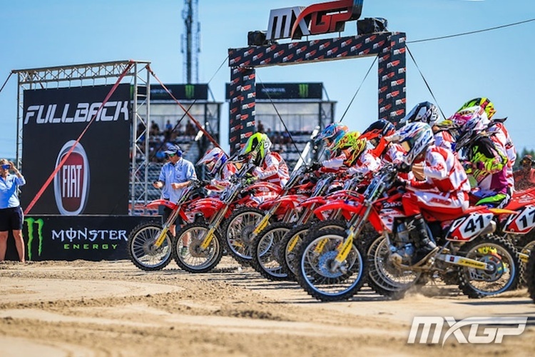 Auch die Honda EMX150 fährt im Rahmen der Motocross-WM 