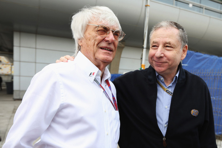 Formel-1-Promoter Bernie Ecclestone und FIA-Präsident Jean Todt