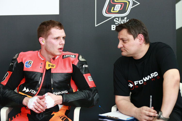 Stefan Bradl mit Crew-Chief Sergio Verbena