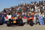 Dani Pedrosa mit Patrick Friesacher, Mike Whiddett und Josh McErlean
