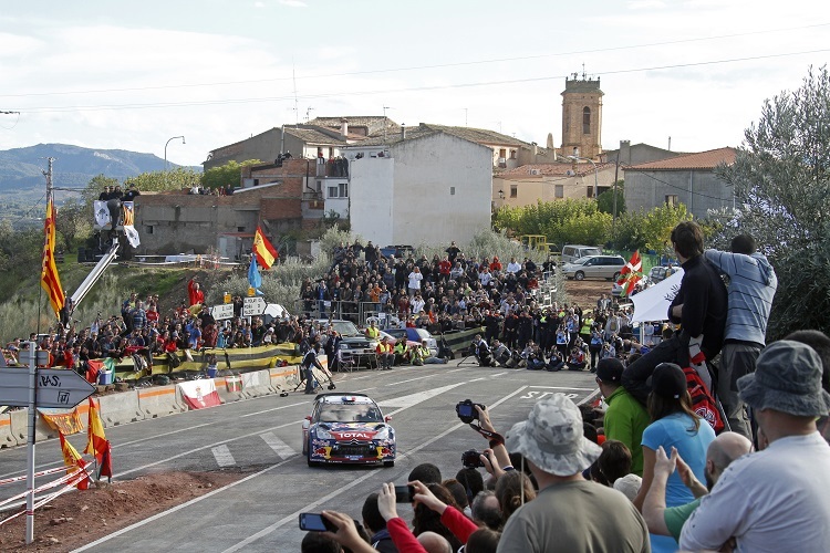 Sébastien Loeb bei seinem achten und letzten Spanien-Sieg 2012