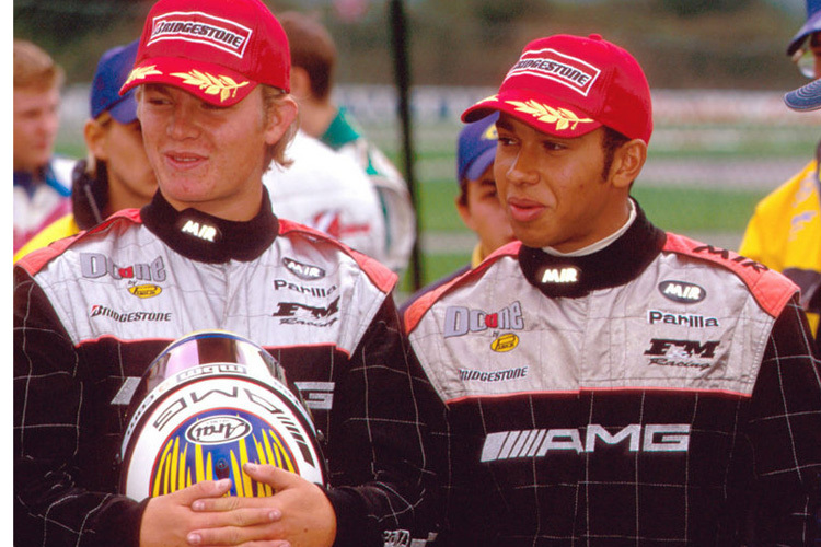 Nico Rosberg und Lewis Hamilton in gemeinsamen Karting-Tagen