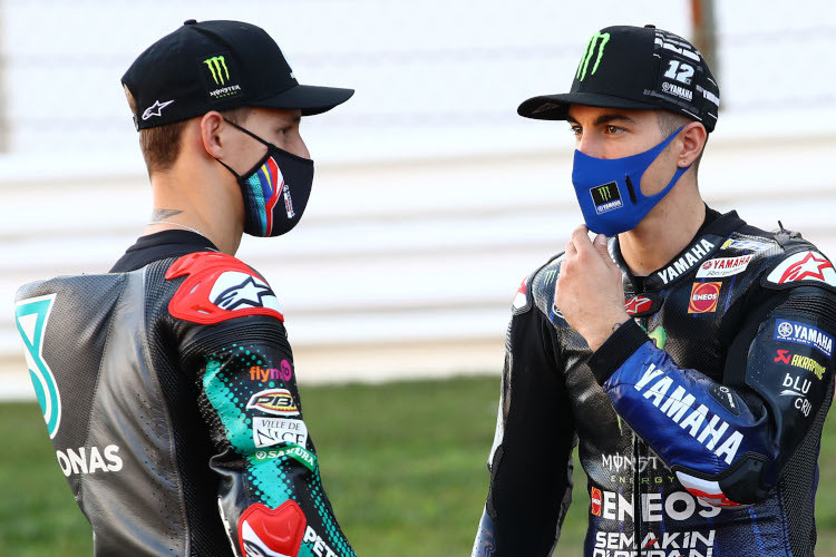 2021 Teamkollegen: Fabio Quartararo und Maverick Viñales