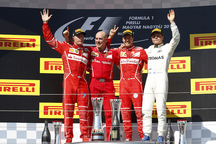 Räikkönen, Vettel, Bottas