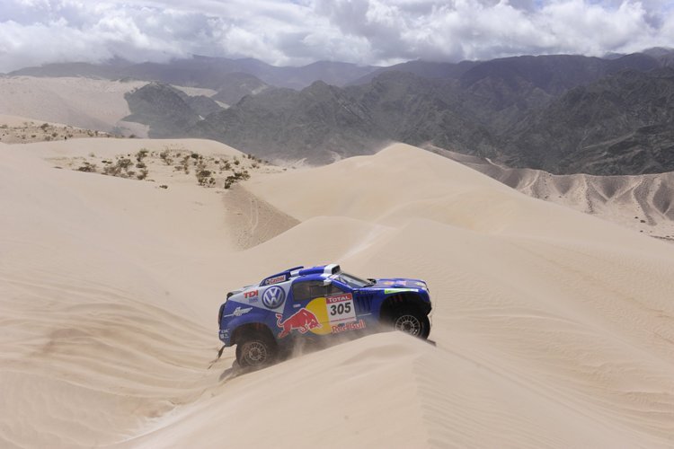 Der siegreiche VW Touareg 2009 in der Atacama-Wüste