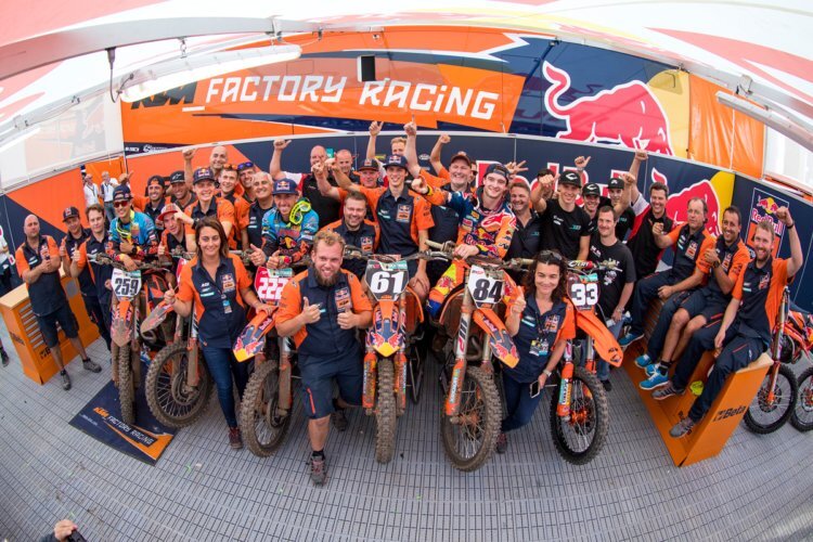 Das Red Bull KTM-Team erreichte in Lommel einen historischen Triumph