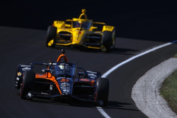 Der Dallara-Chevrolet von Patricio O'Ward auf dem Indianapolis Speedway