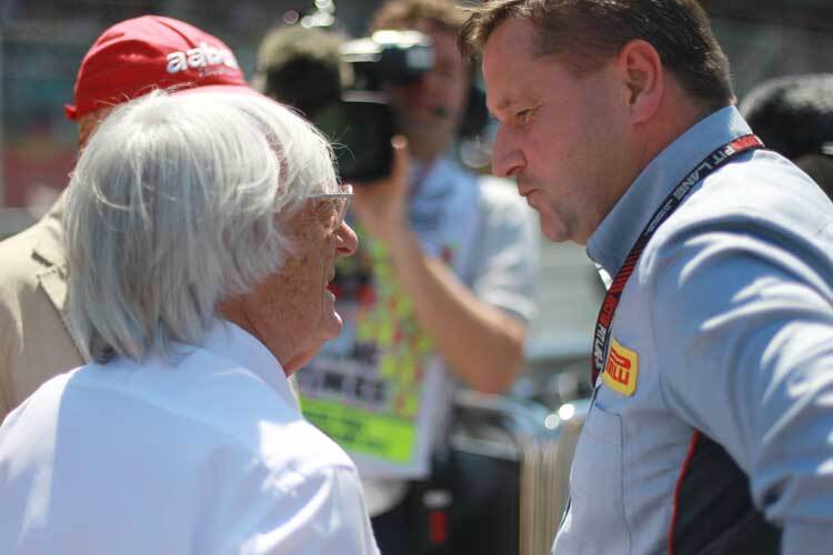 Paul Hembery mit Bernie Ecclestone