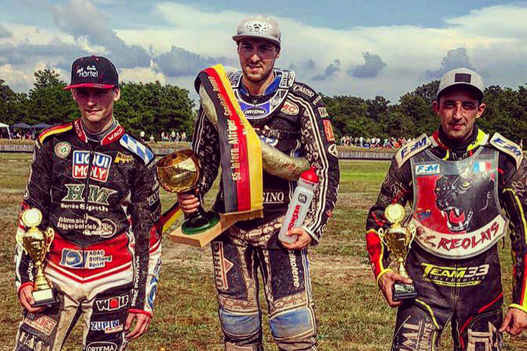 Die Top-3 im «Goldenen Römer»: Michael Härtel, Max Dilger und Matthieu Trésarrieu (v.l.)