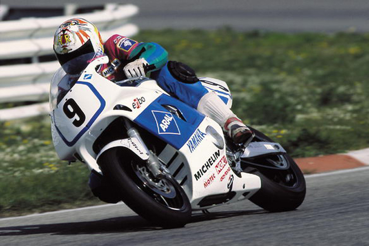 Holger Röckl 1996 auf dem Weg zum Yamaha-Cup Sieg