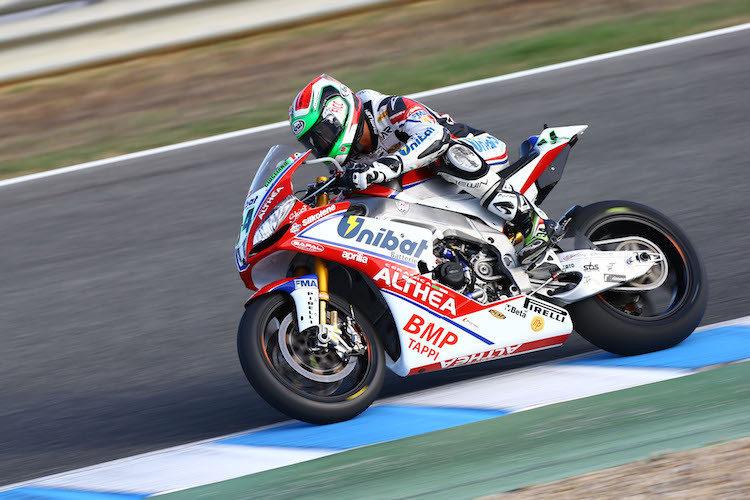 Davide Giugliano 2013 mit der Althea-Aprilia