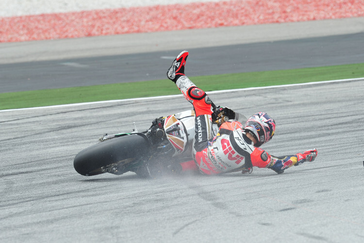 Stefan Bradl: Meist bleiben die Fahrer bei ihren Stürzen unverletzt