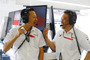 Honda F1-Projektleiter Yusuke Hasegawa (links) mit Motorsport-Geschäftsleiter Masahi Yamamoto