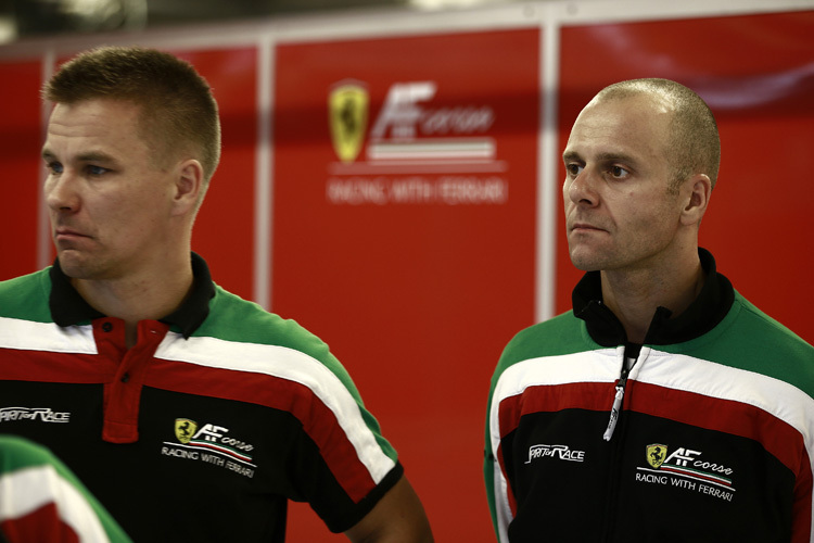 Neues Ferrari-Tandem in der #51: Vilander und Bruni (re.)