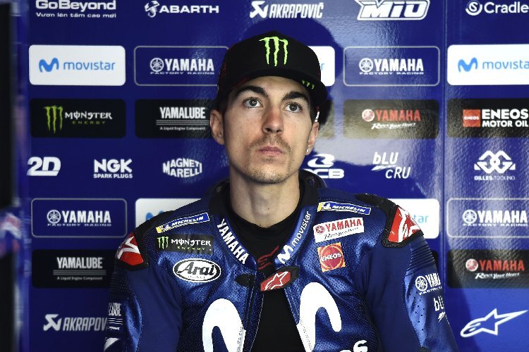 Maverick Vinales hat auf nasser Strecke Probleme