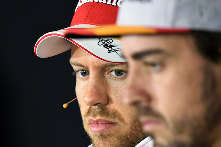 Sebastian Vettel und Fernando Alonso