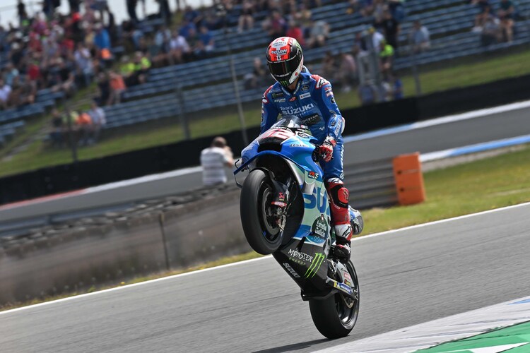 Alex Rins hatte keinen schlechten Tag in Assen