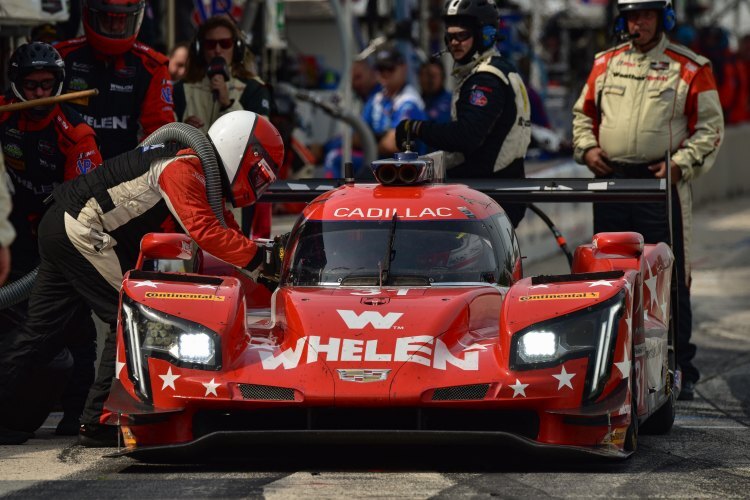 Der Cadillac DPi von Felipe Nasr/Eric Curran führt derzeit die IMSA-Tabelle an