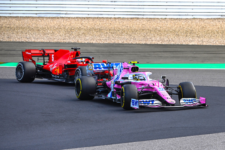 Nico Hülkenberg vor Sebastian Vettel