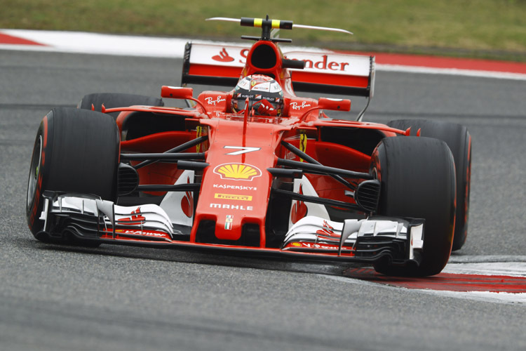 Kimi Räikkönen musste sich im Qualifying von China mit dem vierten Platz begnügen