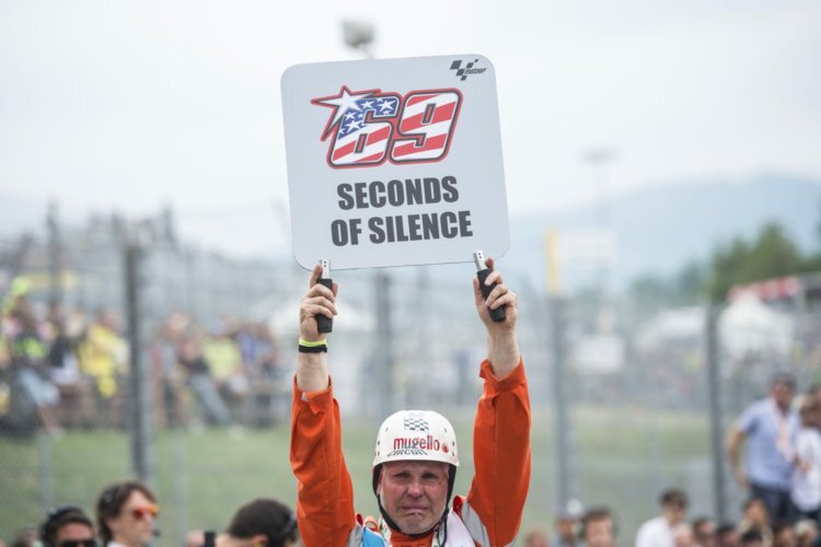 Schweigeminute für Nicky Hayden beim Mugello-GP