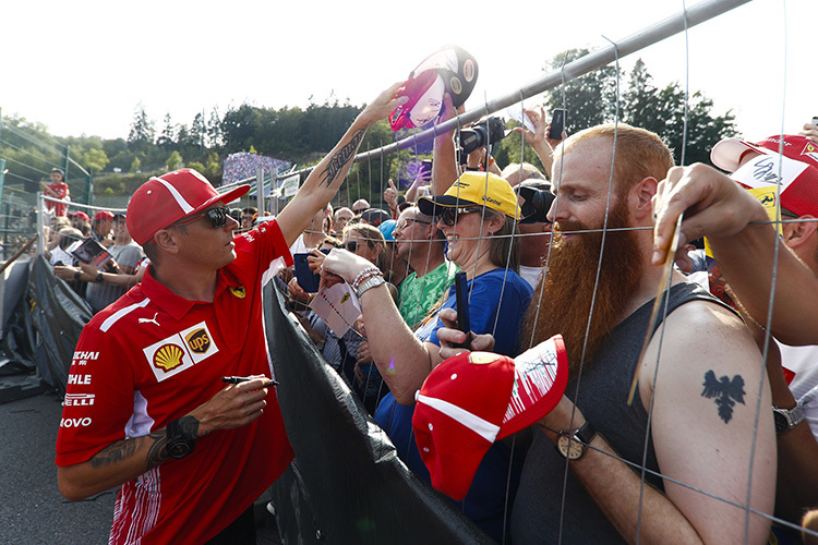 Kimi Räikkönen in Spa-Francorchamps