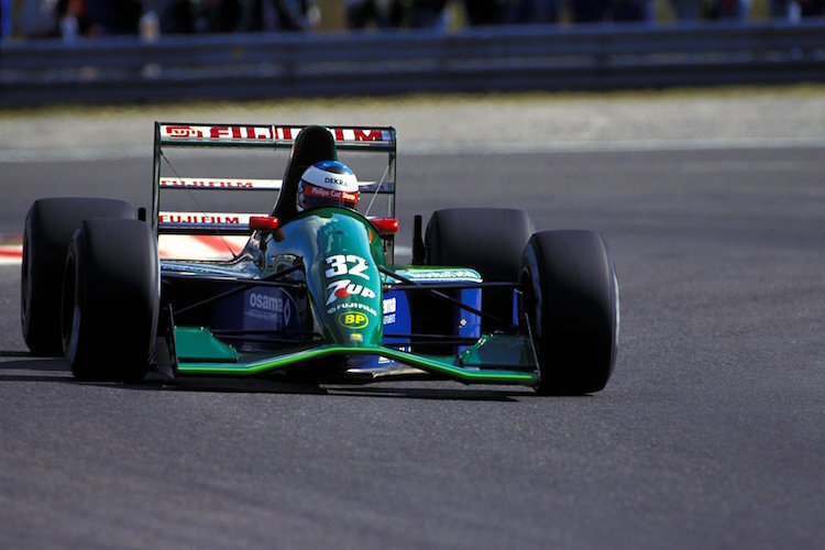 Michael Schumacher mit seinem Jordan 1991 in Spa-Francorchamps