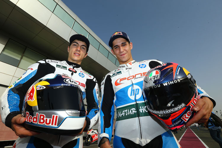 Maverick Viñales und Luis Salom waren 2014 bei Pons HP40 Teamkollegen in der Moto2-WM