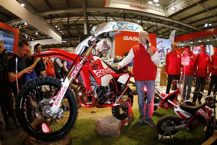 An der Motorradmesse Mailand präsentierte der neue Teamchef Giovanni Sala die GasGas EnduroGP