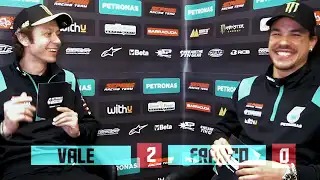 MotoGP 2021 - Sieben Sekunden Challenge mit Rossi und Morbidelli