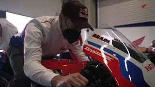 MotoGP 2021 - Stefan Bradl und das Honda HRC Test Team in Jerez