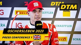 DTM 2023 Oschersleben - Pressekonferenz nach Rennen 1