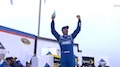 Jimmie Johnson feiert seinen Sieg in Atlanta 2015