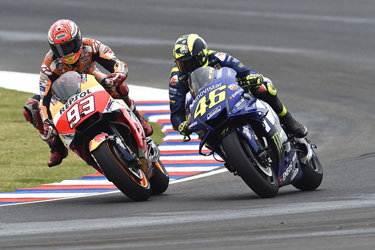 Das Rennen in Las Termas: Márquez kollidierte mit Rossi