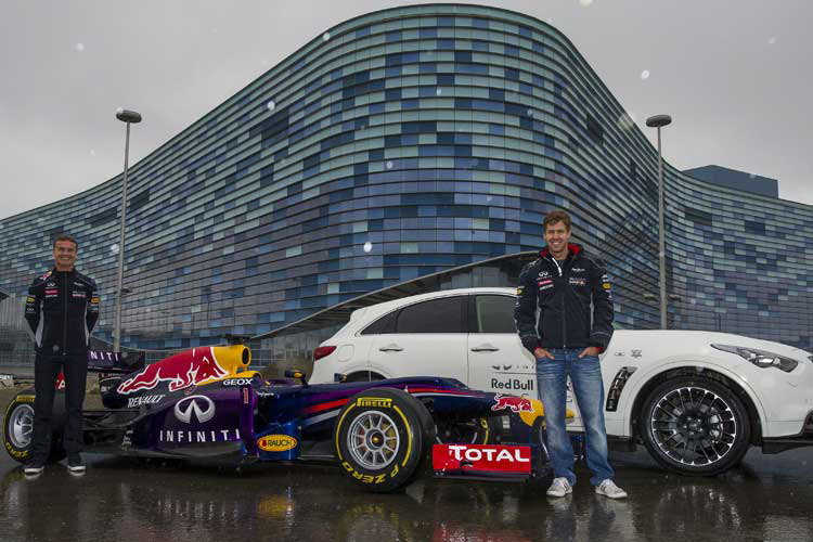 Vettel und Coulthard in Sotschi