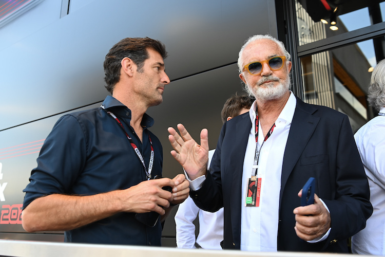 Mark Webber und Flavio Briatore in Monaco 2023