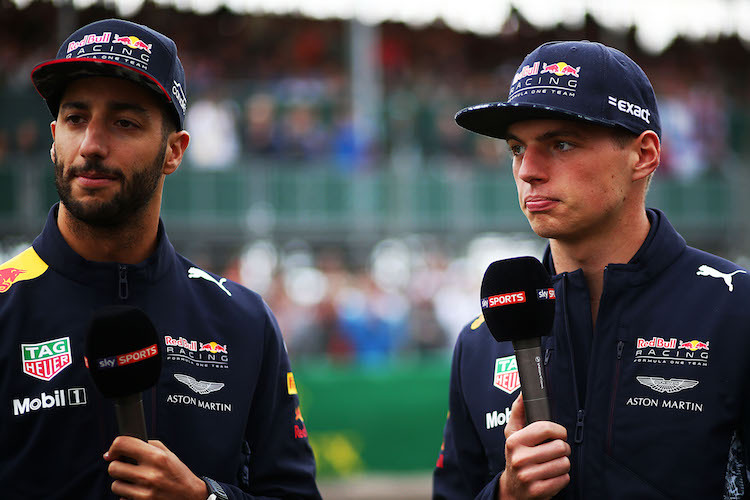 Daniel Ricciardo und Max Verstappen
