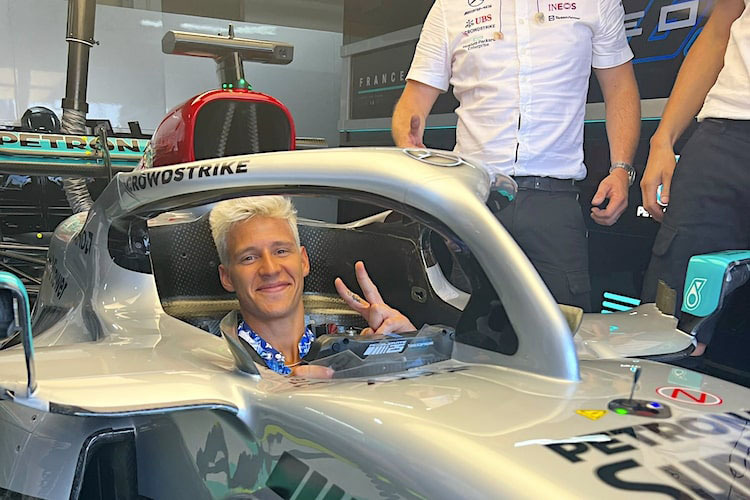 Fabio Quartararo nahm beim Frankreich-GP vor einer Woche im F1-Mercedes Platz
