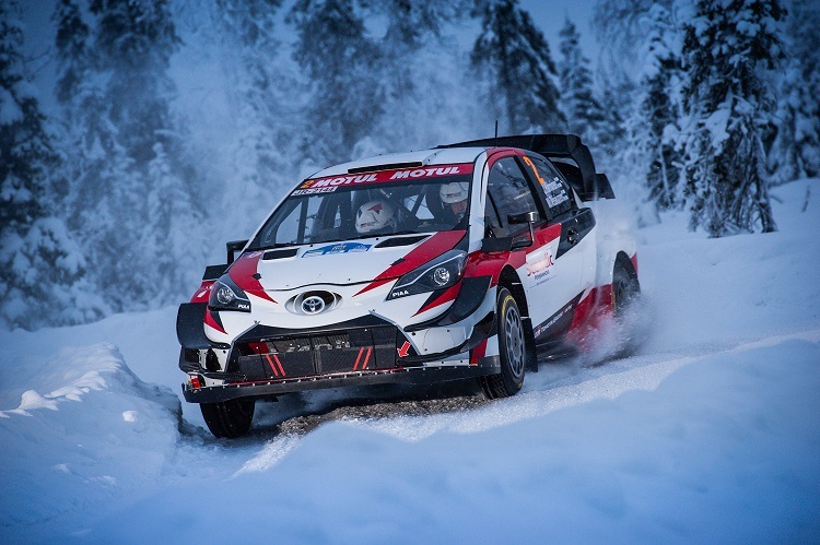 Toyota-Testpilot Juho Hänninen gewann die Arctic Rallye Part 1