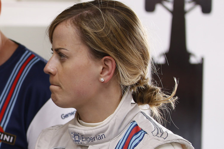 Nach nur vier Runden war Schluss: Williams-Entwicklungsfahrerin Susie Wolff wurde vom Technik-Pech verfolgt