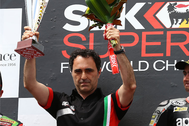Romano Albesiano feierte zuletzt in Katar den letzten Superbike-Laufsieg von Aprilia 