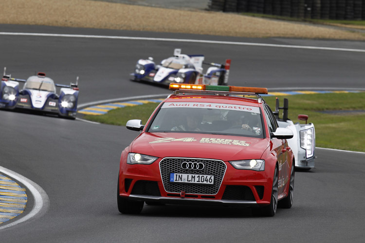 Gewohnter Anblick an diesem Wochenende: Audi Safety-Car