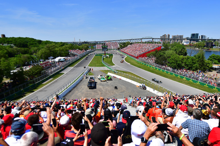 Die Fans freuen sich auf die einzigartige Atmosphäre am Circuit Gilles Villeneuve von Montreal in Kanada