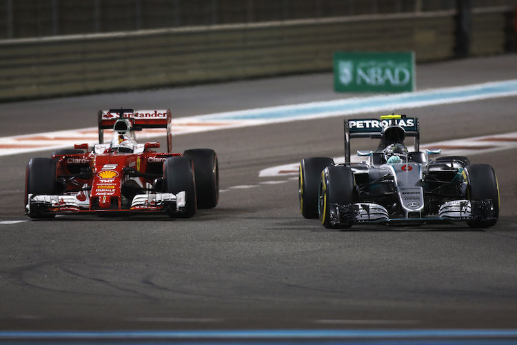 Vettel gegen Rosberg
