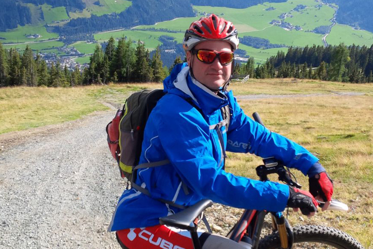 Mountainbiken ist die neue Leidenschaft von Torsten Wolff