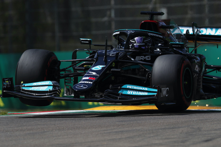Lewis Hamilton drehte im Imola-Qualifying die schnellste Runde