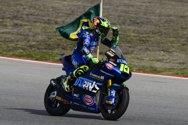 Diogo Moreira feiert seinen Sieg