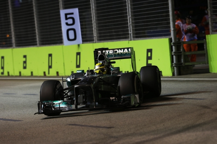 Nico Rosberg auf der Strecke