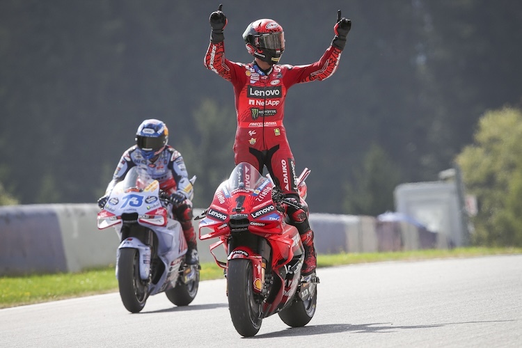 Spielberg-Sprint-Sieger: Weltmeister Pecco Bagnaia